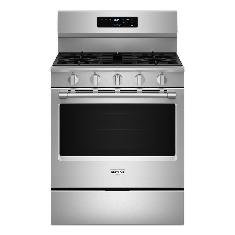 Maytag MFGS4030RS 30-Inch Wide Gas Range With Steam Clean – 5.0 Cu. Ft.