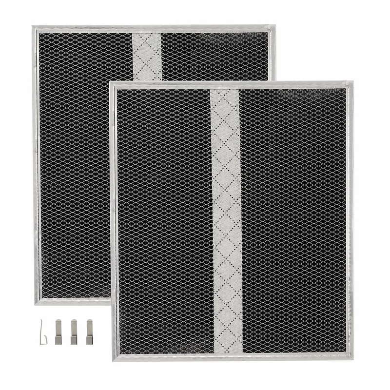 S97020467 Broan-NuTone Genuine Replacement Charcoal Filter for Range Hoods, 14-5/8″ x 15-7/8″, Fits Select Models, (2-Pack)