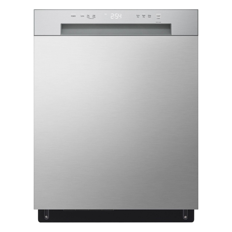 Lg LDFC2423V Front Control Dishwasher with LoDecibel Operation and Dynamic Dry