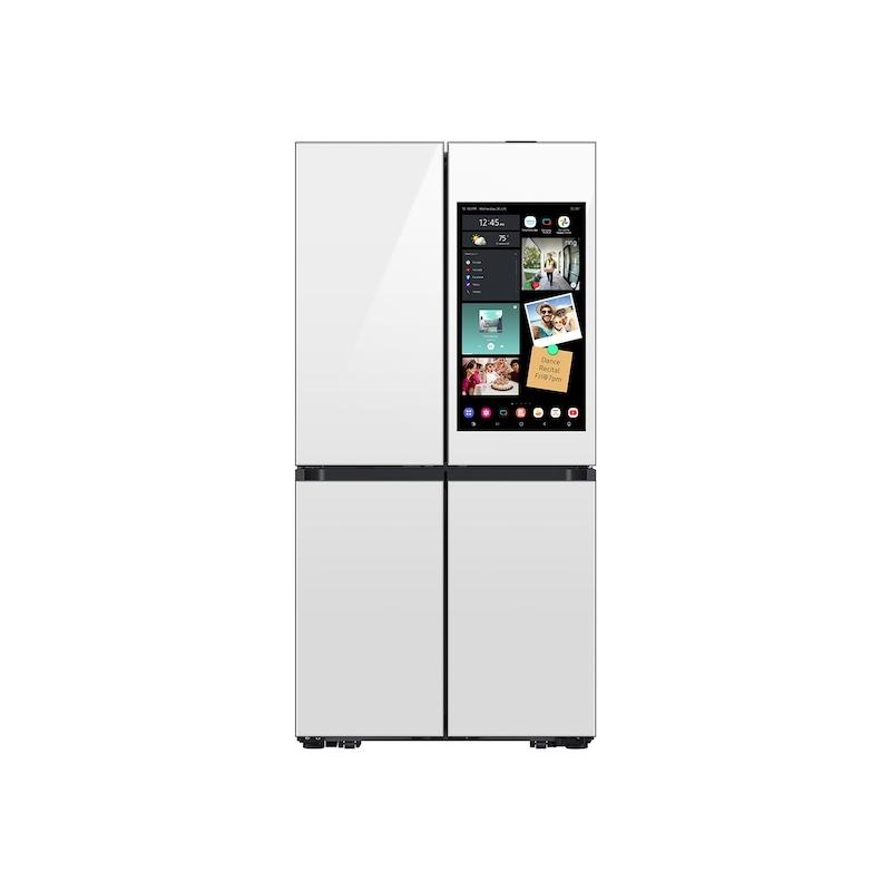 Samsung RF29DB990012 Bespoke 4-Door Flex Refrigerator (29 cu. ft.) with AI Family Hub+ and AI Vision Inside in White Glass
