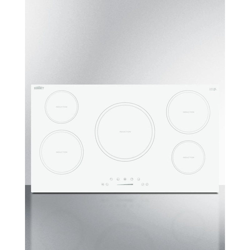 Summit SINC5B36W 36″ Wide 208-240v 5-zone Induction Cooktop