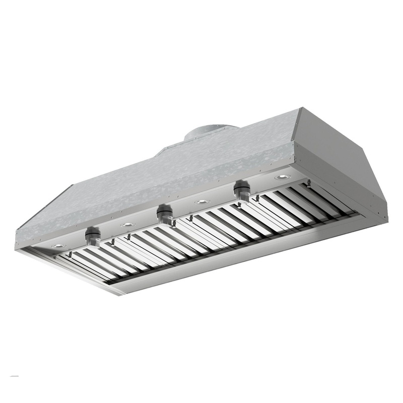 Xo Appliance XOGVIL48S Outdoor Custom Insert For A 48″ Wide Custom Hood, 1200 Cfm, Led Lights, Pro Baffle Filters
