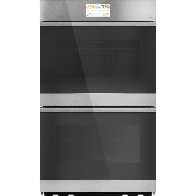 Cafe CTD90DM2NS5 CAF(EBACK) 30″ Smart Built-In Convection Double Wall Oven in Platinum Glass