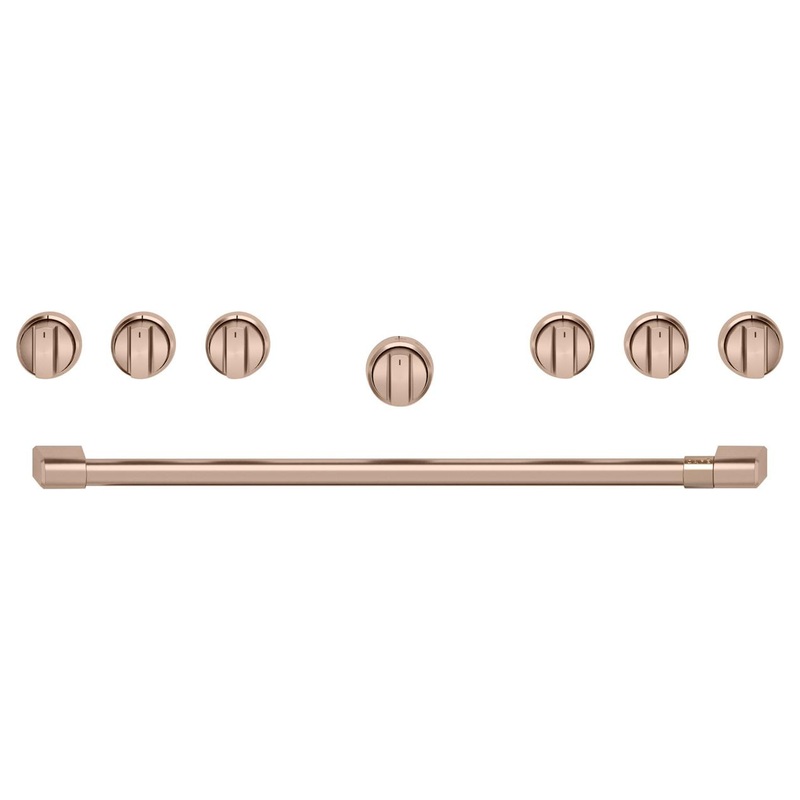 Cafe CXPR6HKPTCU CAF(EBACK) 36″ Brushed Copper Handle & Knob Set for Pro Range and Rangetop