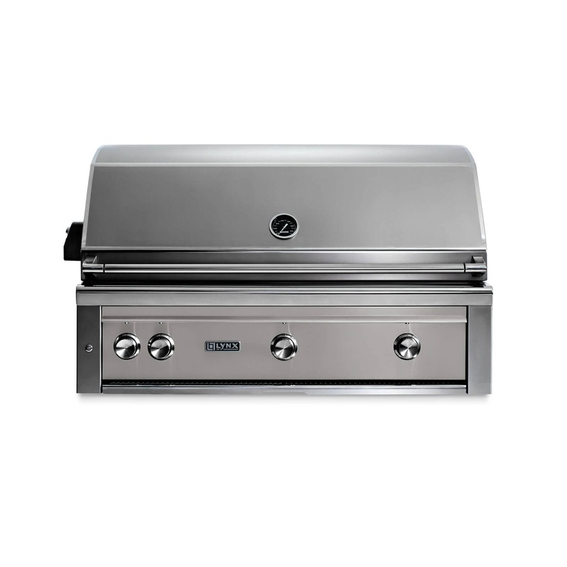 Lynx L42TRLSLP 42″ Built-In Grill – 1 Trident W/ Rotisserie – Limestone