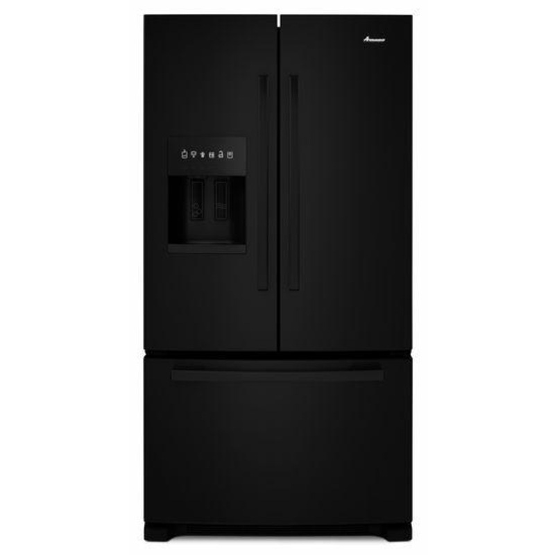 36-inch French Door Bottom-Freezer Refrigerator with Fast Cool Option – black