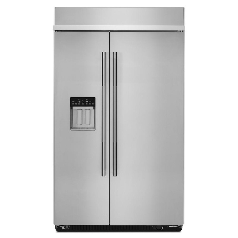 Jennair JBSS48E22L Rise 48″ Built-In Side-By-Side Refrigerator With External Ice And Water Dispenser