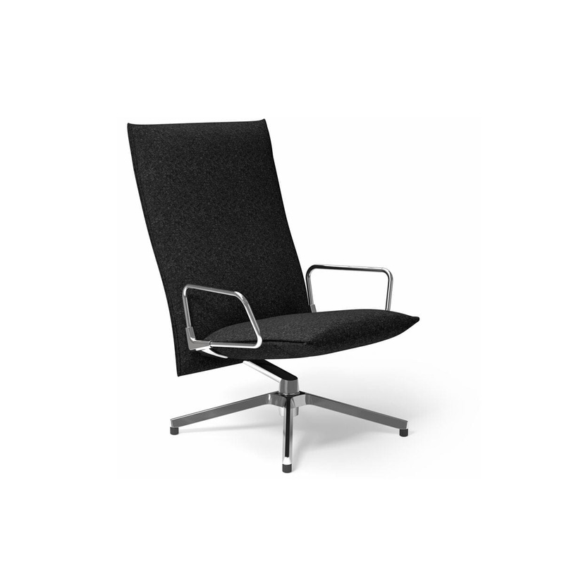 Pilot High Back Lounge Chair With Loop Arms