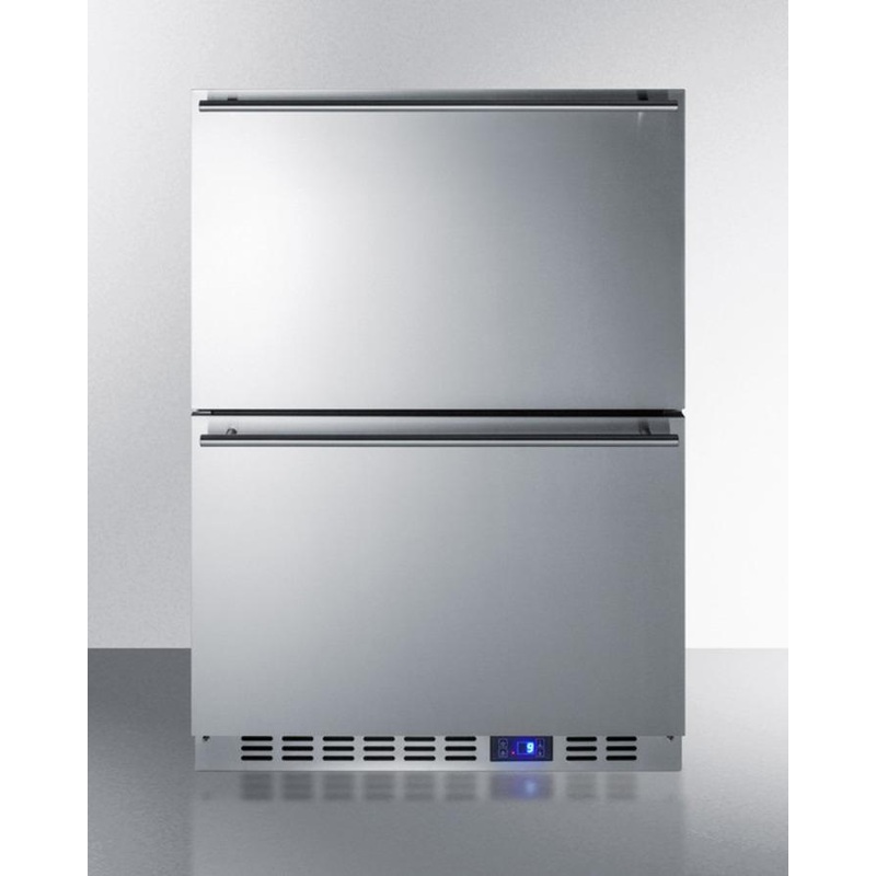 Summit CL2F249 24″ Wide Built-in 2-drawer All-freezer