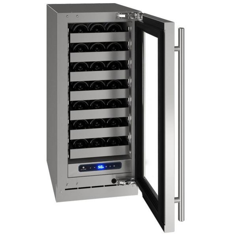 U-Line UHWC515SG51A Hwc515 15″ Wine Refrigerator With Stainless Frame Finish and Left-hand Hinge Door Swing and Lock (115 V/60 Hz)