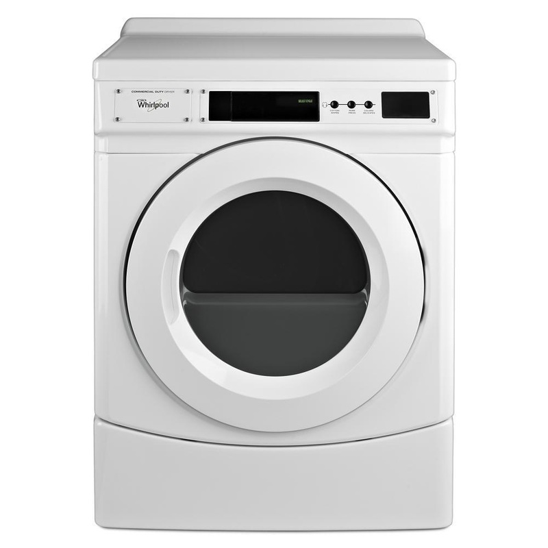 Whirlpool CGD9160GW 27″ Commercial Gas Front-Load Dryer, Non-Vend