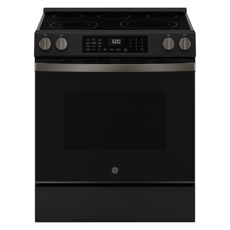 Ge Appliances GRS600AVDS Ge 30″ Slide-In Electric Convection Range With No Preheat Air Fry And Easywash Oven Tray