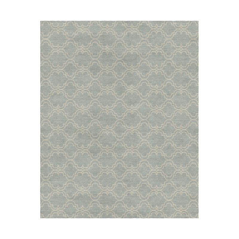 Scroll Tile Hand-Tufted Wool Rug
