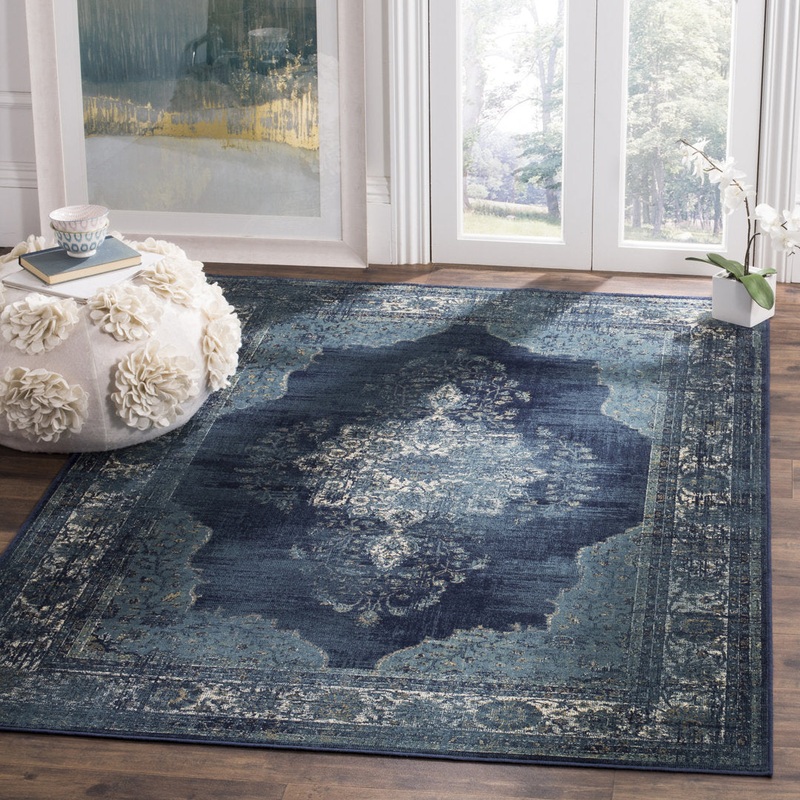 Vintage Performance Oriental Rug Bungalow Rose Rug Size: Rectangle 5’3″ x 7’6″