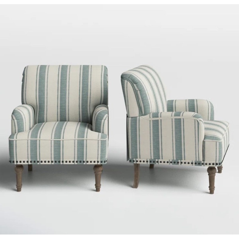 Arching Upholstered Armchair 1