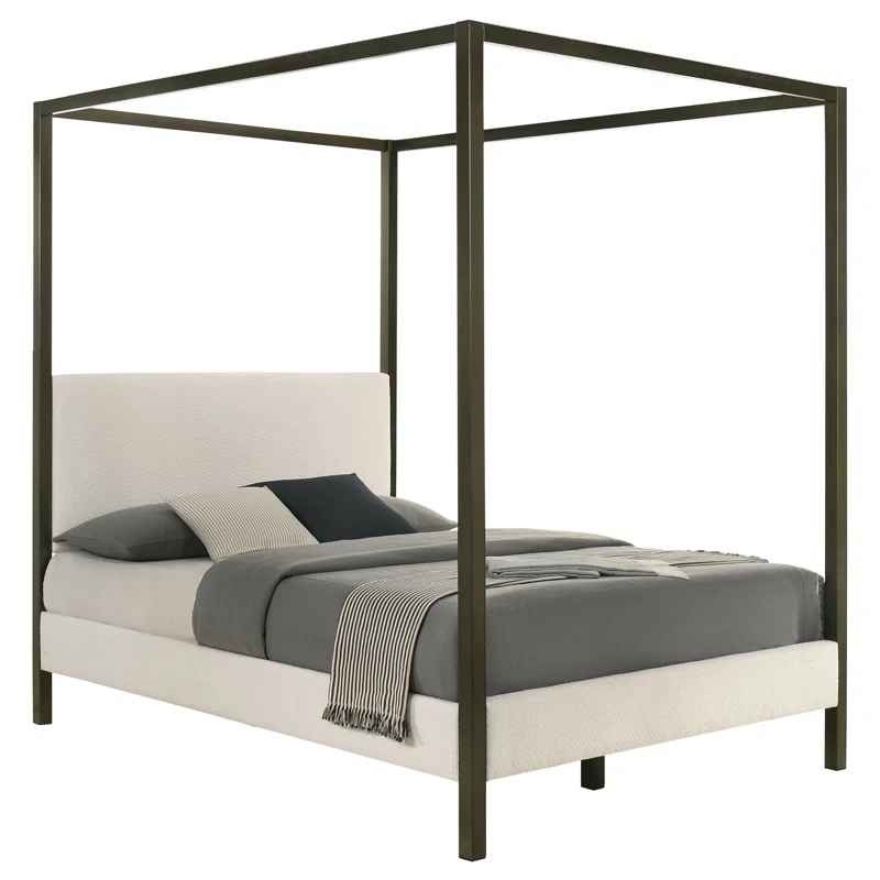 Tibold Upholstered Canopy Bed-Queen