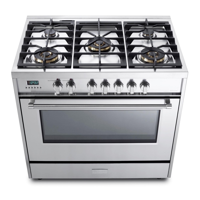 Verona VDFSGE365SS Designer 36″ Dual Fuel Single Oven – Stainless Steel