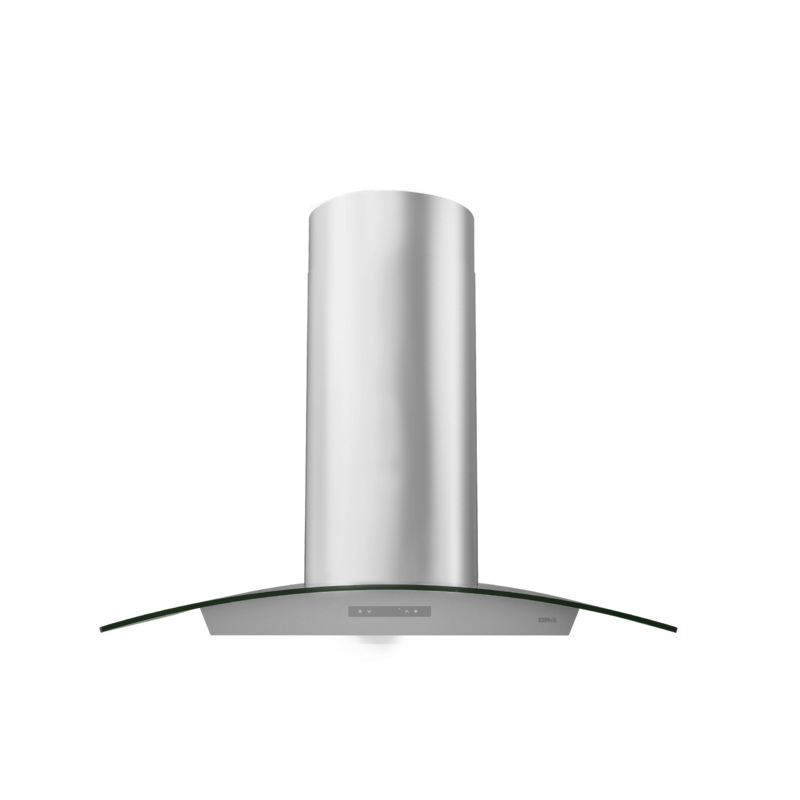 Zephyr ZMIM90CG Milano Connect Wall, 90cm, SS+Glass, LED, ACT