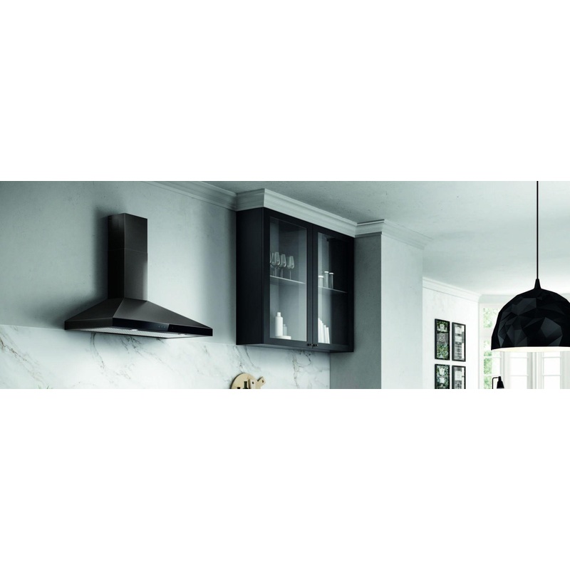 Elica EVR636BL VARNA BLACK Wall Mount Range Hood 36″ wide – 600CFM