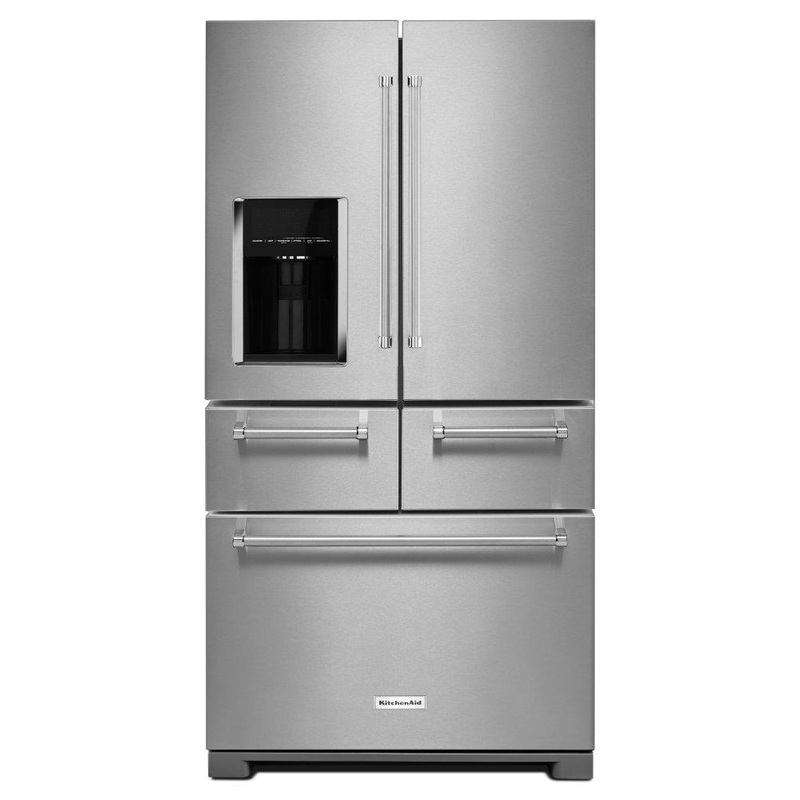 Kitchenaid KRMF606ESS 25.8 Cu. Ft. 36-Inch Multi-Door Freestanding Refrigerator – Stainless Steel