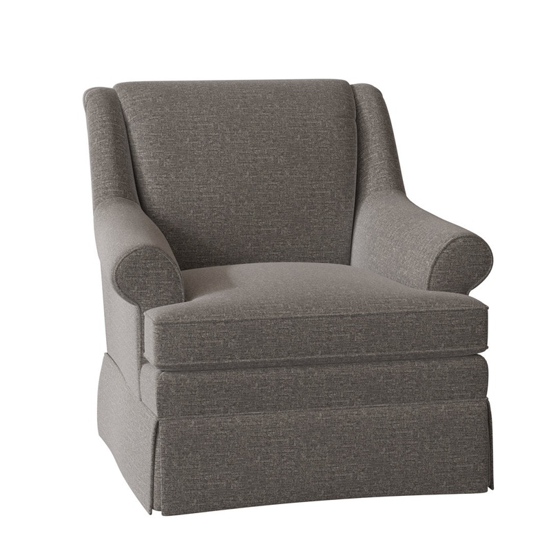 Amrin 35″ Wide Armchair Lark Manor Arm Covers: Yes, Body Fabric: Wanderer 41 Gray