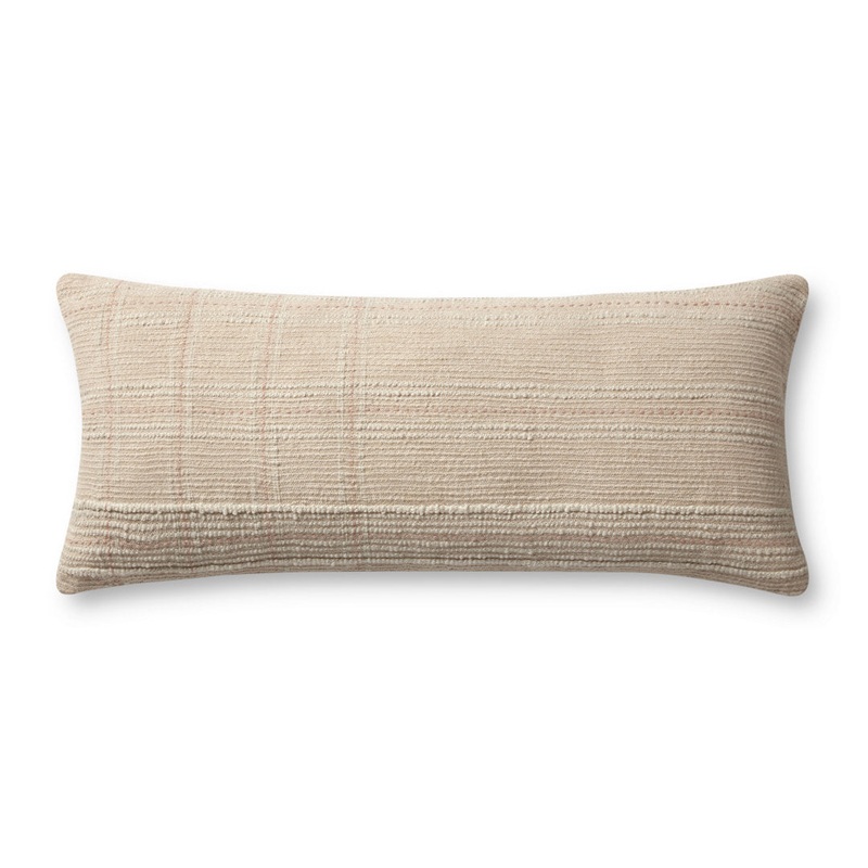 Angela Rose x Loloi Calista Pillow Angela Rose x Loloi Color: Ivory/Blush Size: 35″ x 13″
