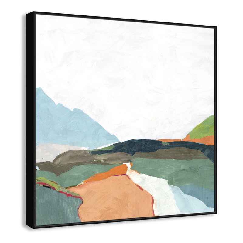April Morning – Floater Frame Painting on Canvas Joss & Main Size: 46.5″ H x 46.5″ W x 2″ D Format: Black