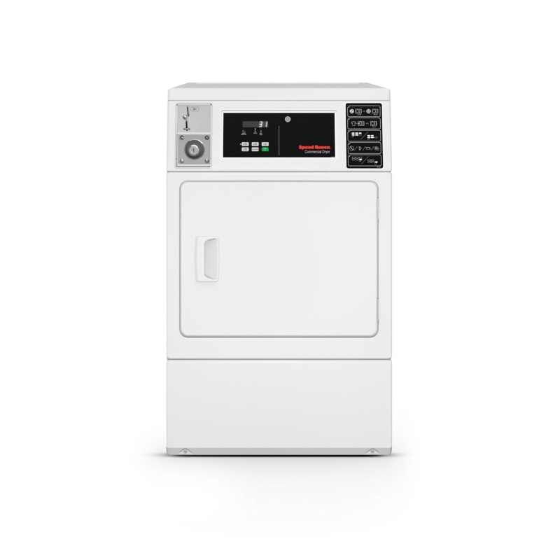 Speed Queen DV6010WE Light Commercial Coin Drop Front Control Front Load Matching Dryer – Electric