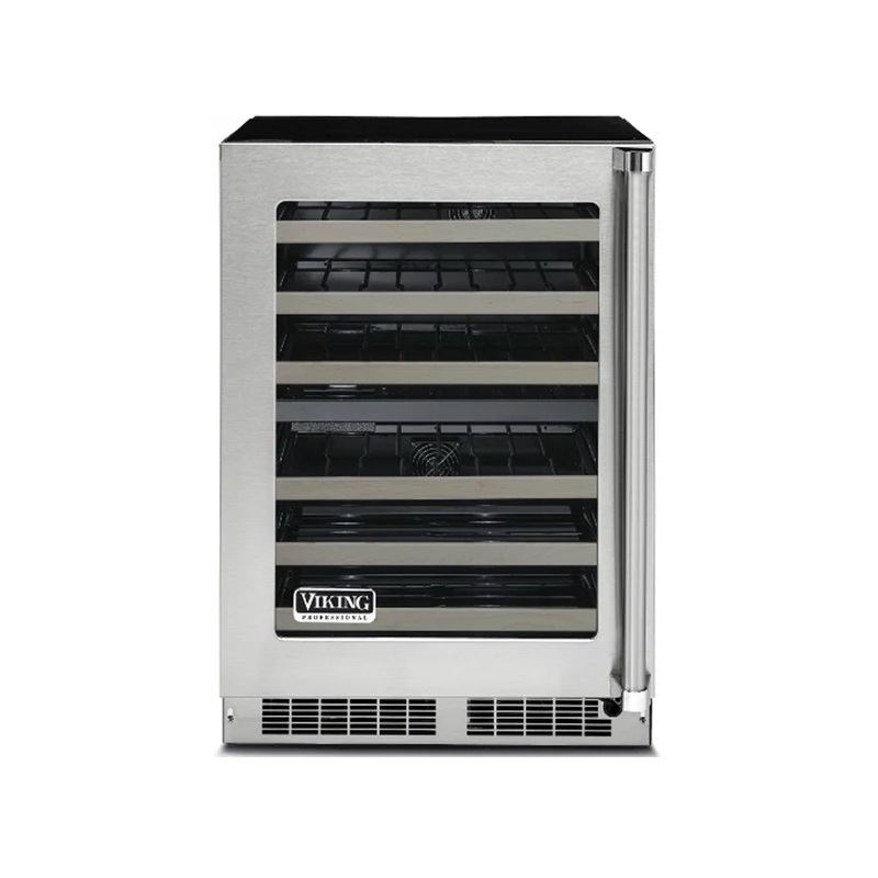 Viking 5 Series VWUI5241GSS 24″ Stainless Steel Wine Cooler, 48-Bottle Capacity