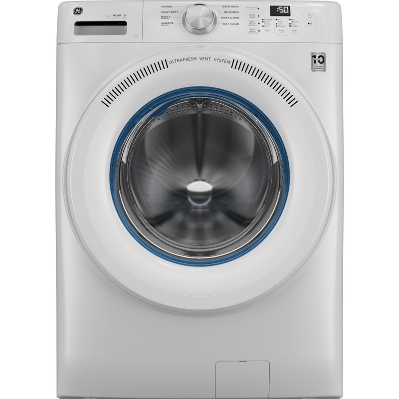 Ge Appliances GFW350SSYWW Ge Energy Star 4.6 Cu. Ft. Capacity Smart Front Load Washer With Ultrafresh Vent System With Odorblock