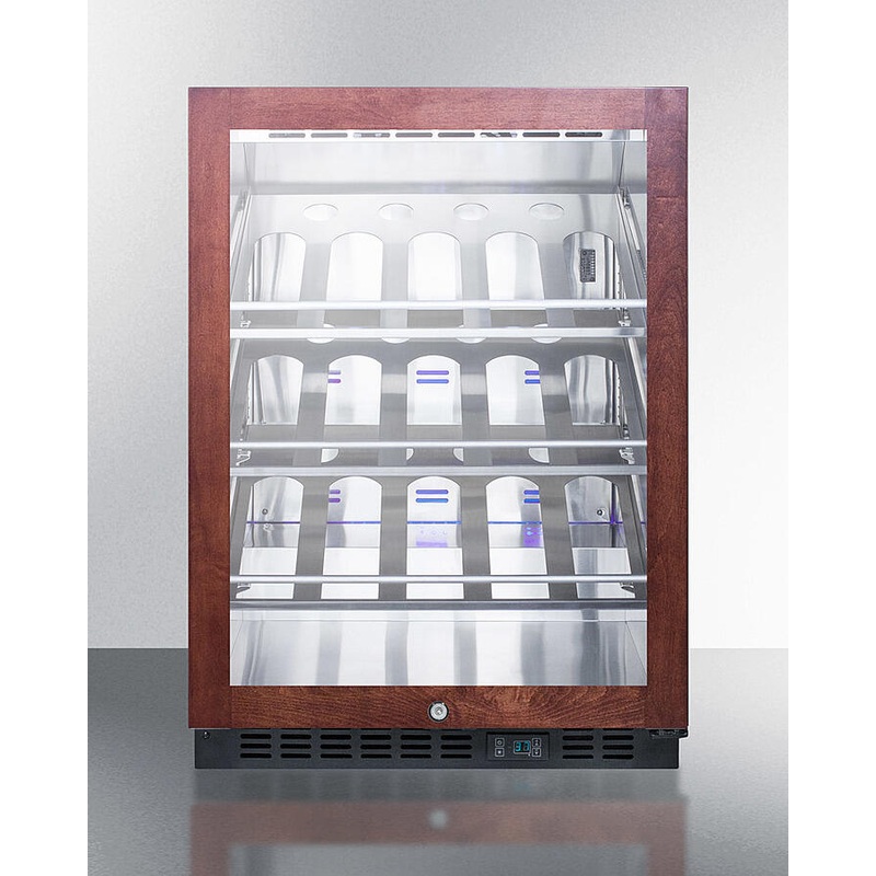 Summit SCR610BLCHPNR 24″ Wide Single Zone Built-In Commercial Wine Cellar