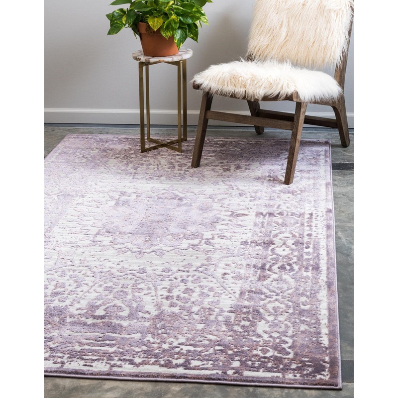 Alissa Oriental Violet Area Rug Grovelane Rug Size: Rectangle 10’4″ x 14’1″