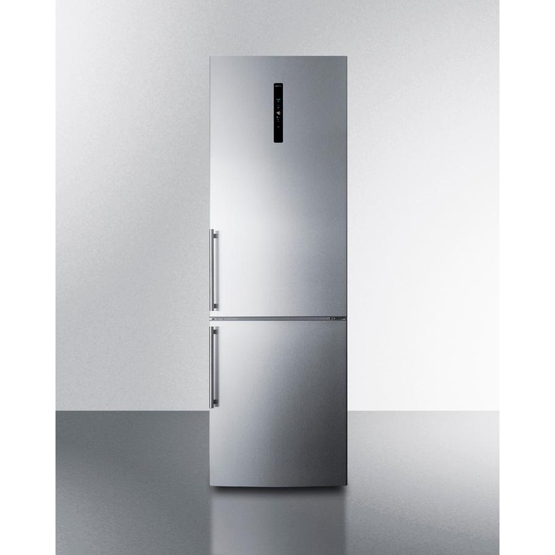 Summit FFBF249SS2IM 24″ Wide Bottom Freezer Refrigerator With Icemaker