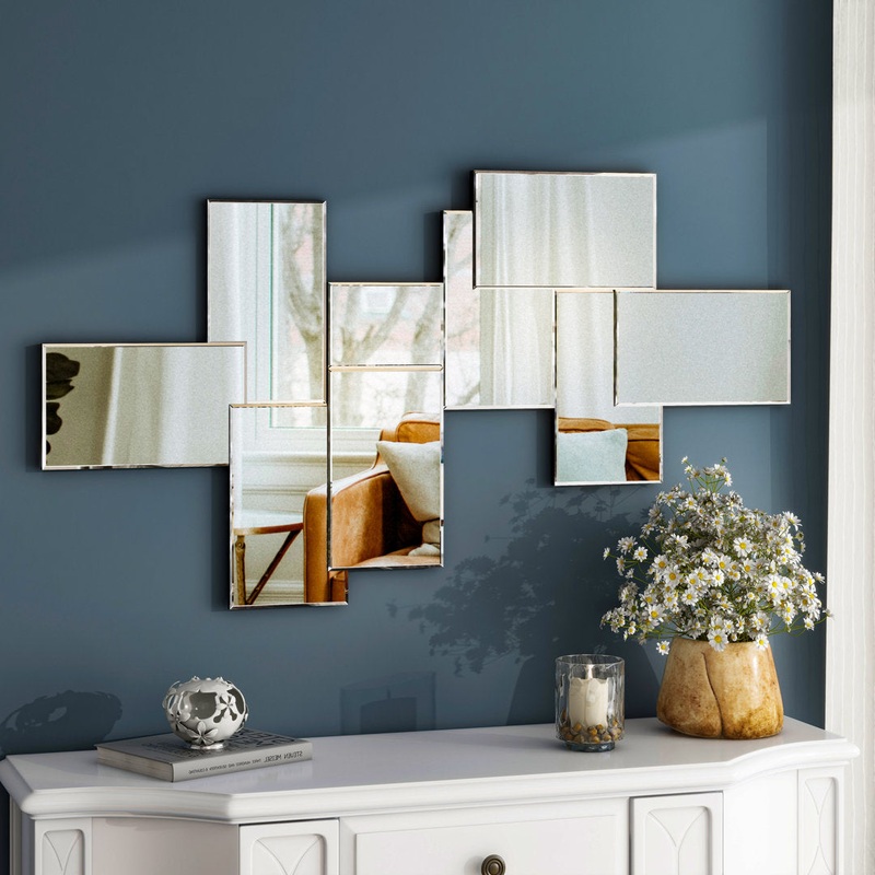 Amrita Asymmetrical Accent Cluster Wall Mirror Wrought Studio