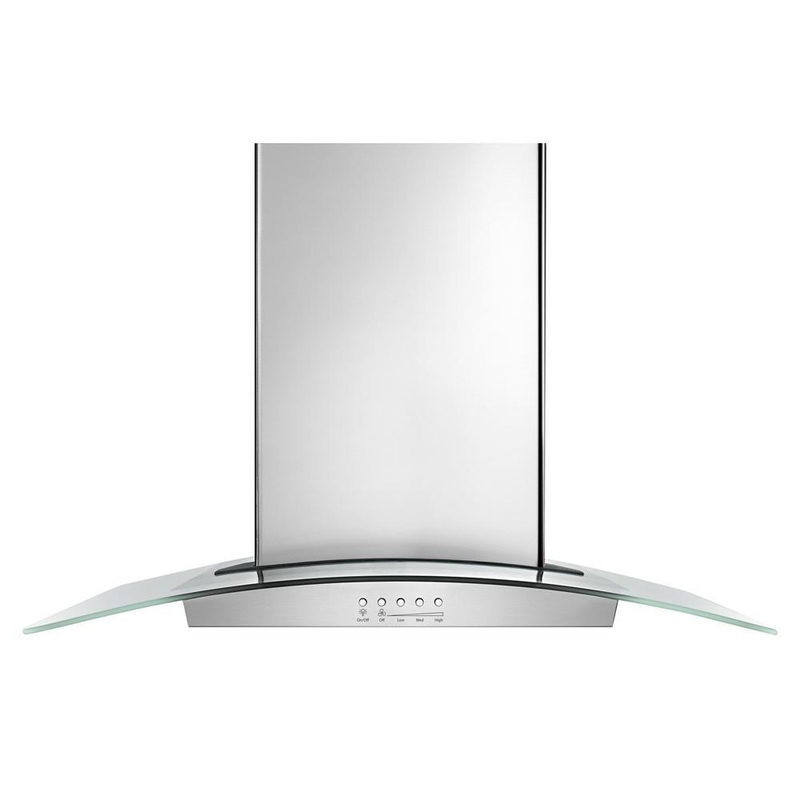 Kitchenaid WVI75UC6DS 36″ Modern Glass Island Mount Range Hood