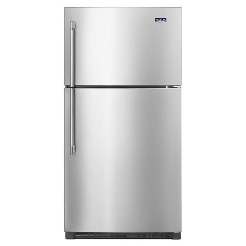 Maytag MRT711SMFZ 33-Inch Wide Top Freezer Refrigerator with EvenAir Cooling Tower- 21 Cu. Ft.
