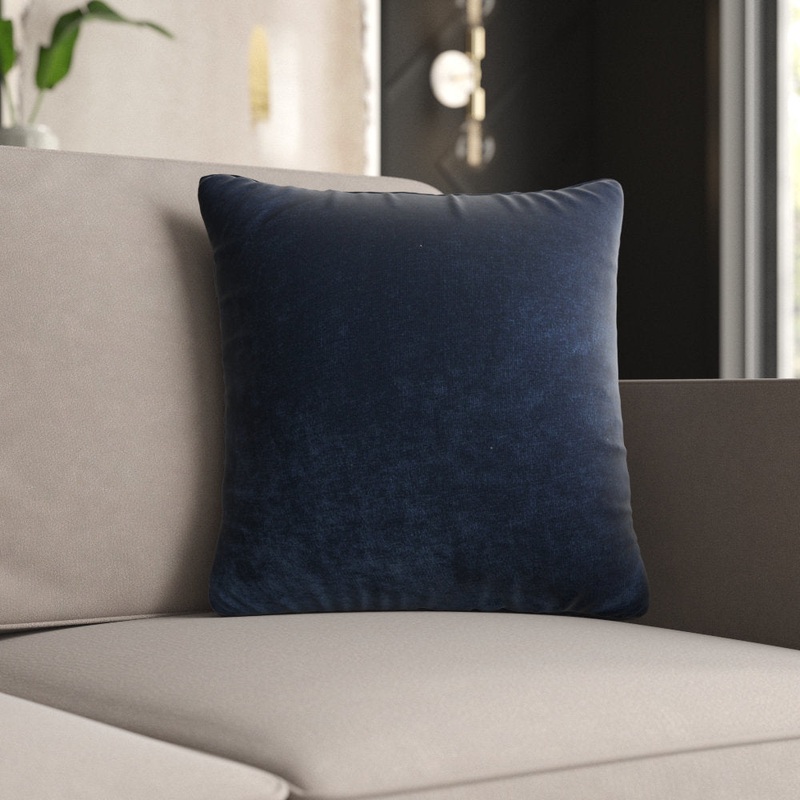 Throw Pillow Cover & Insert Mercury Row Color: Blue Bell Size: 20″ x 20″