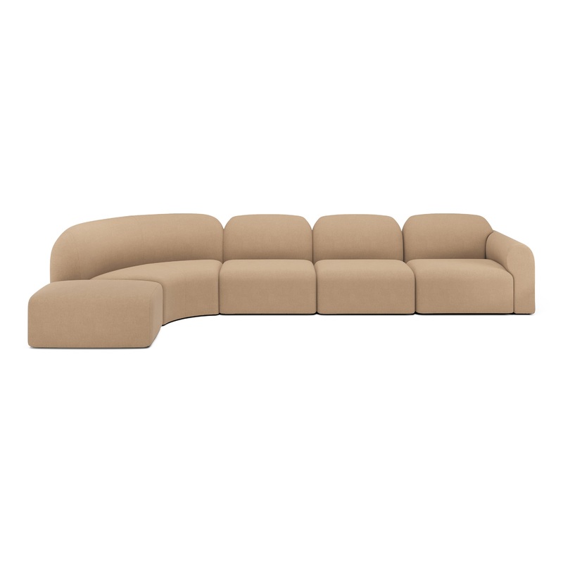 Bulky Modular Sofa Set with Footstool