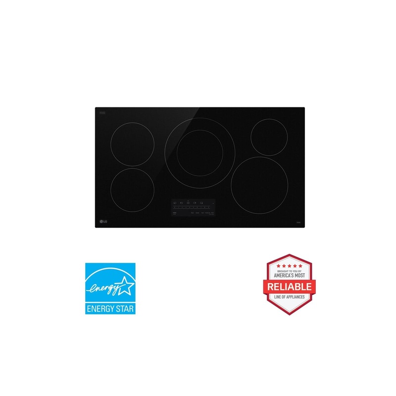 Lg CBEW3613BE 36″ Electric Cooktop with UltraHeat 3.0kW Element