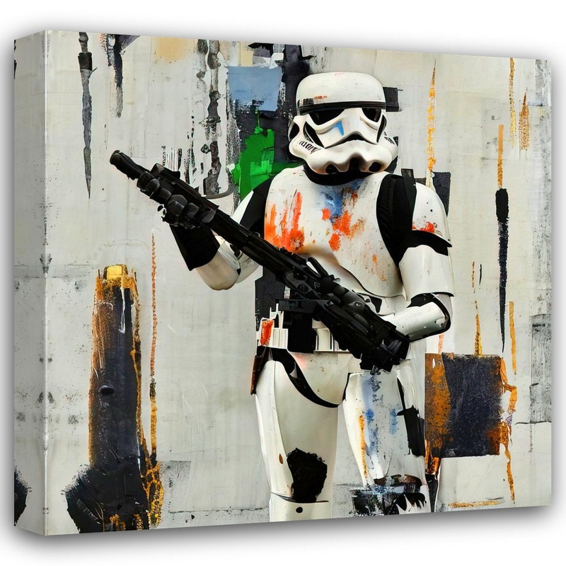 Stormtrooper Four by Stephen Chambers – Wrapped Canvas Graphic Art ATX Art Group LLC Size: 15″ W x 15″ H