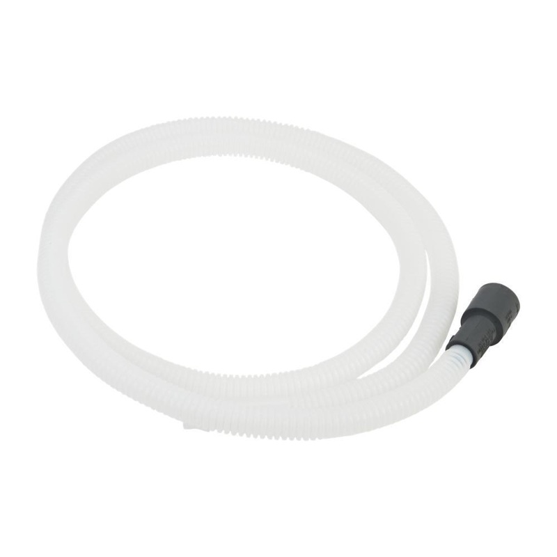 Whirlpool 8269144A Dishwasher Drain Hose Extension, White-colored, with 6′ flexible corrugated plastic hose for tall tub models