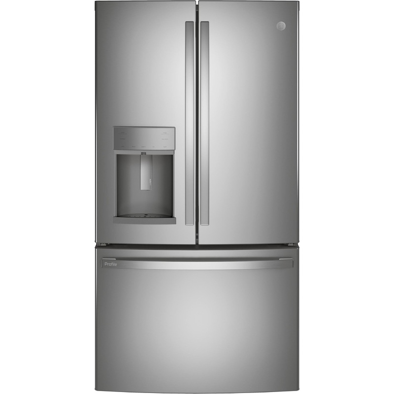 PYD22KYNFS GE Profile 22.1 Cu. Ft. Counter-Depth Fingerprint Resistant French-Door Refrigerator with Door In Door and Hands-Free AutoFill