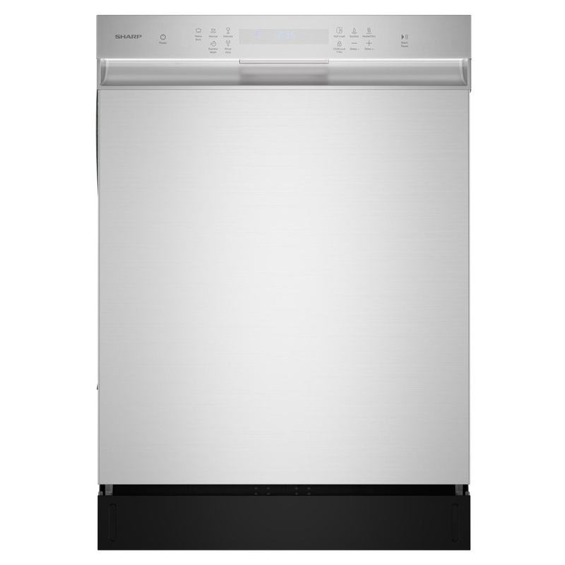 SDW6504MS Sharp 24 in. Stainless Steel Hybrid 52dB Dishwasher