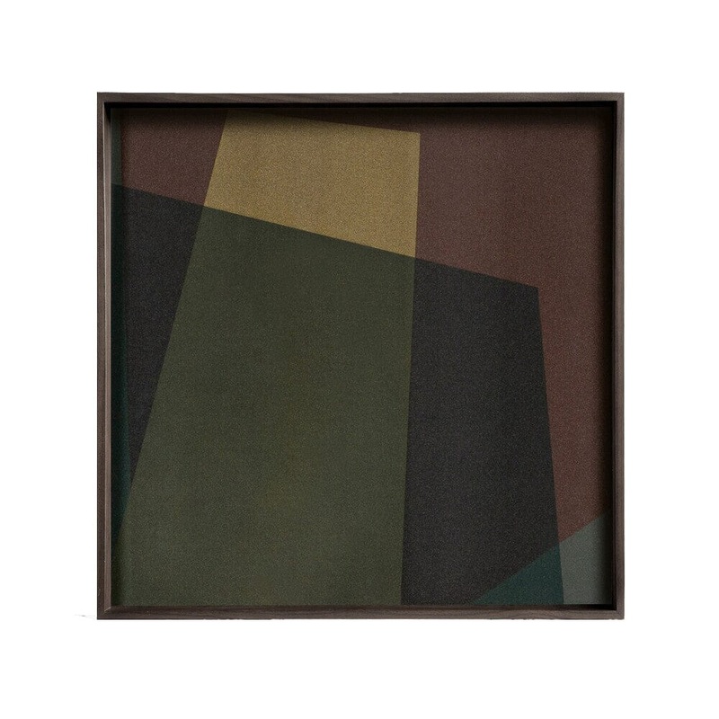 Square Angle Glass Tray