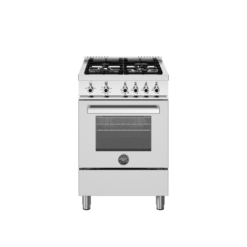 Bertazzoni PRO244GASXV 24 Inch All Gas Range, 4 Burners Stainless Steel
