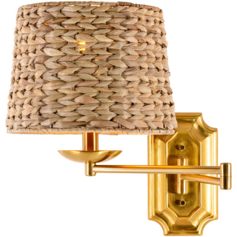 Sophia’s Serene 14-inch Rattan Wall Sconce