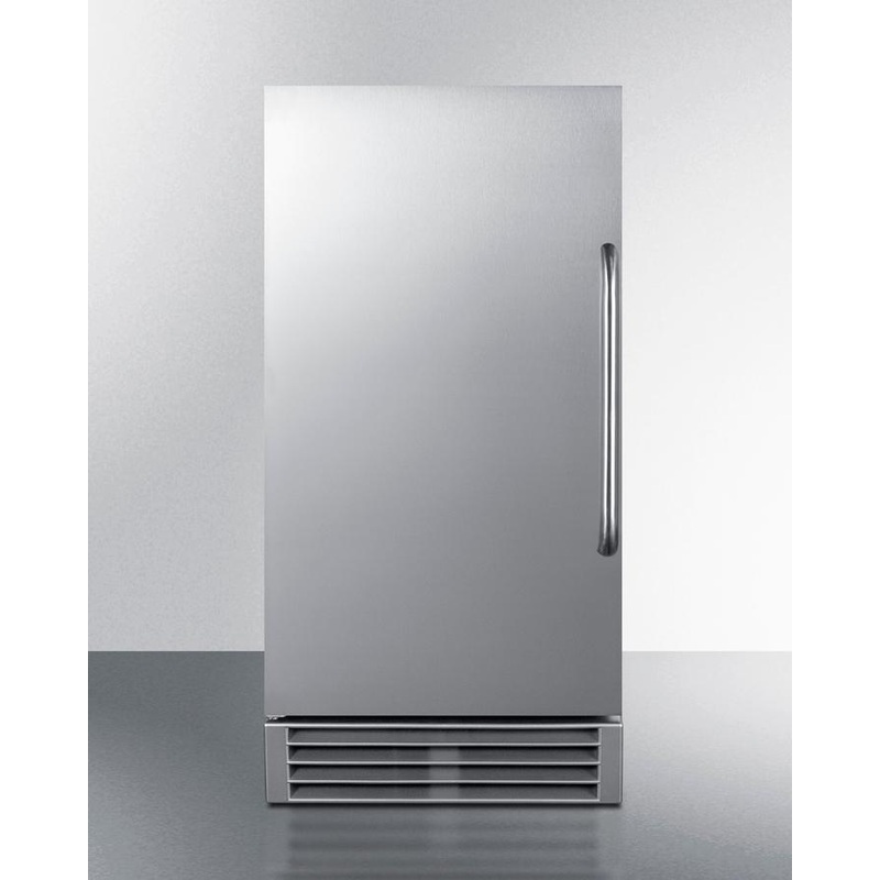 Summit BIM47OS Built-in Outdoor 50 Lb. Clear Icemaker