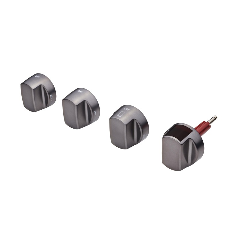 Wolf 9056276 48″ And 60″ Dual Fuel Brushed Gray Knob Kit