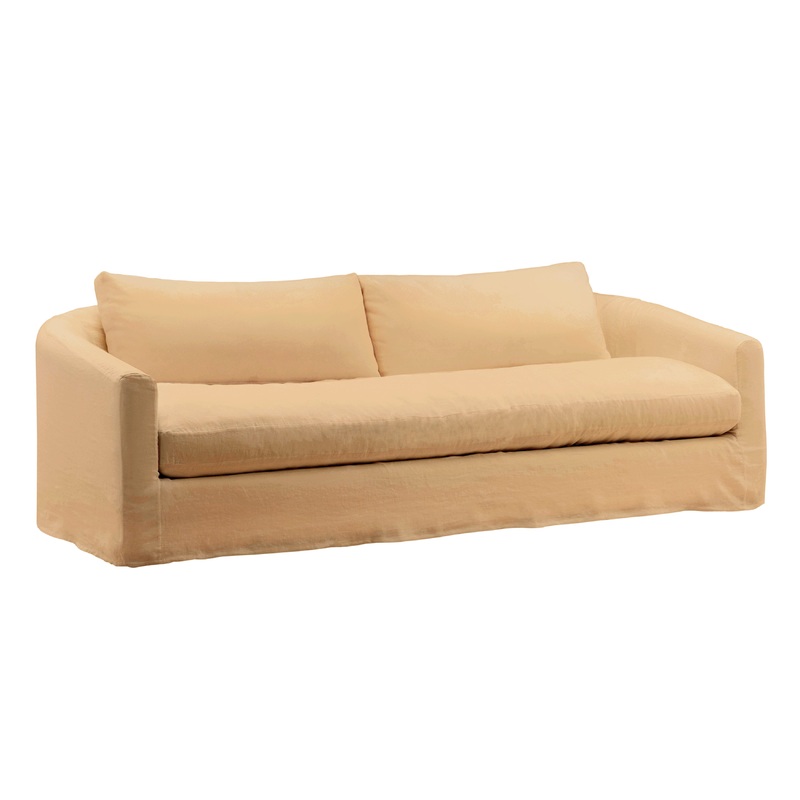 Charming Cotswold Couch Cover in Warm Wheat Hue