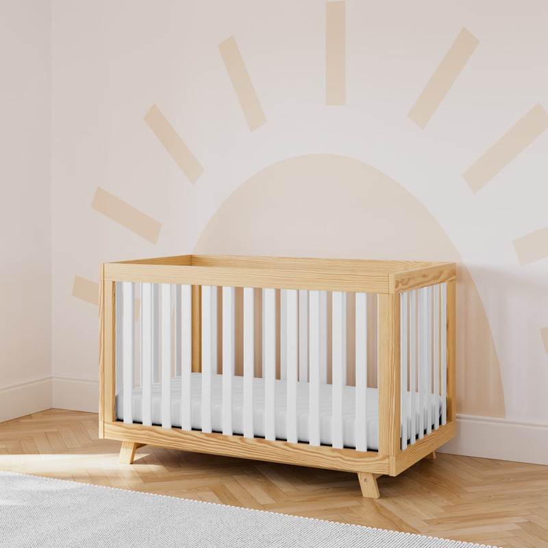 Beckett 3-in-1 Convertible Crib Storkcraft Color: Natural/White Pieces Included: Crib